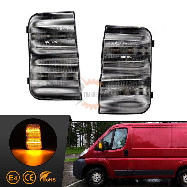 2 броя LED Мигачи в огледалото за  FIAT DUCATO, PEUGEOT BOXER, CITROEN JUMPER след 2006 год.