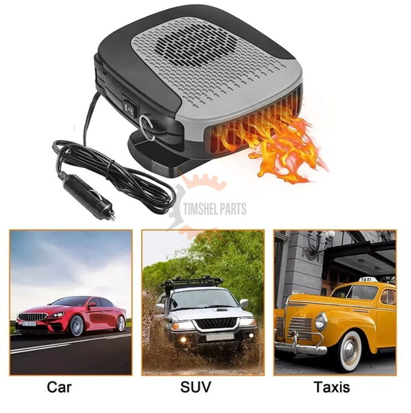 Автомобилна печка с вентилатор 12V 150W – 4 в 1, отопление, охлаждаща вентилация, размразяване и обезпотяване на стъкла