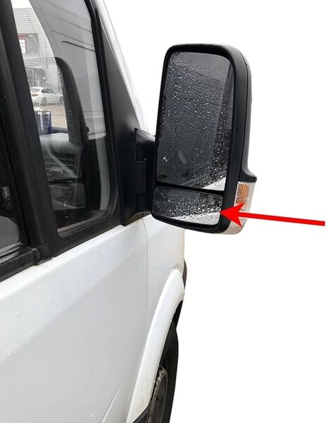 Дясно Стъкло за огледало БЕЗ подгряване за VW Crafter, Mercedes Sprinter 2006-2018