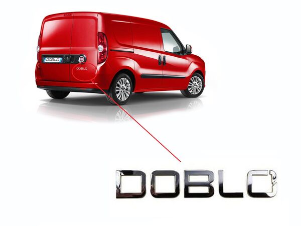 Емблема надпис задна врата за Fiat DOBLO след 2010 год.