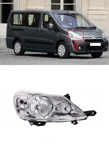 Фар за Fiat Scudo -Citroen Jumpy -Peuguot Expert 2007- Пасажерска страна