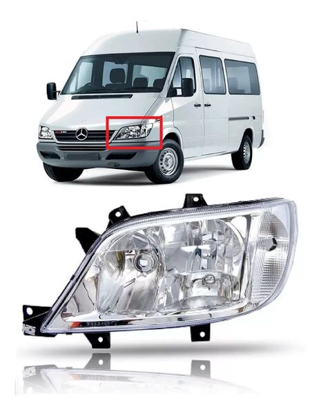 Фар за Mercedes Sprinter с мотор 2003-2006 - Шофьорска страна