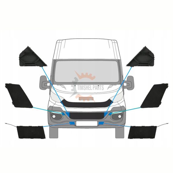 Капаче предна кука за теглене Iveco Daily 2014 -2019 - Шофьорска Страна