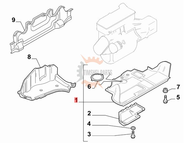 Кора под двигател за CITROEN JUMPER / PEUGEOT BOXER / FIAT DUCATO от 1994 до  2006 год