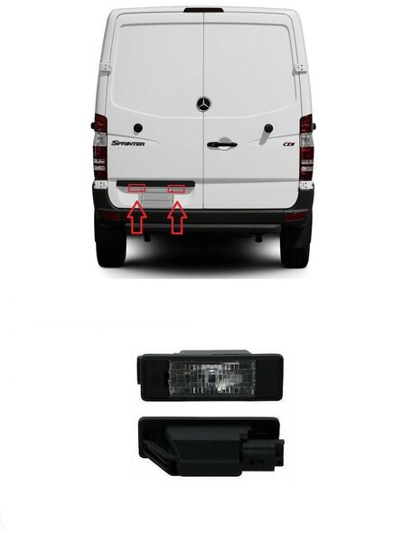 Лaмпа рег. номер за MERCEDES Sprinter -Vito/Viano/V-class-VW Grafter-CITROEN Jumpy-FIAT Scudo-PEUGEOT Expert-