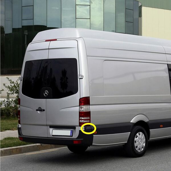 Лайстна над Ъгъл задна броня за Mercedes Sprinter 906 , VW Crafter - Пасажерска Страна
