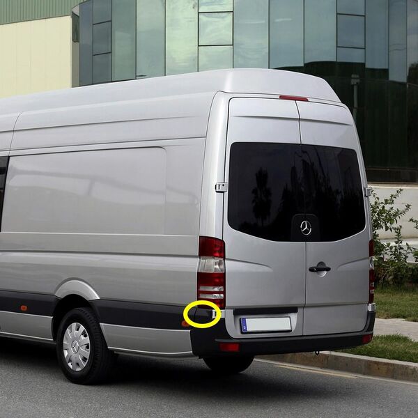 Лайстна над Ъгъл задна броня за Mercedes Sprinter 906 , VW Crafter - Шофьорска Страна