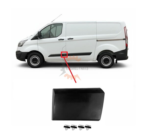 Покривна защитна лайстна Зад предна врата за Ford Transit Custom/Tourneo Custom след 2013 год. - Шофьорска страна