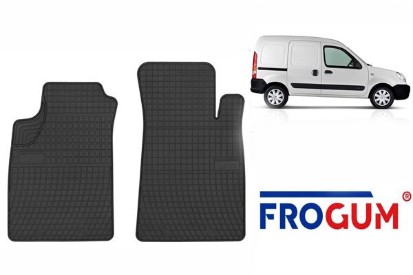 Предни гумени стелки Frogum Renault Kangoo 1998-2008 2 части черни