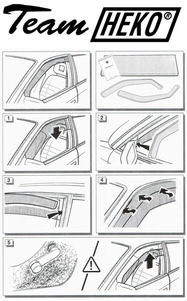 Предни ветробрани Heko за Ford Transit Connect/Tourneo 2 врати 2004-2013
