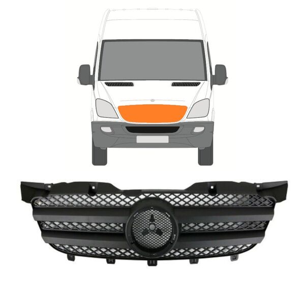 Радиаторна Решетка за Mercedes Sprinter 2006-2013 година