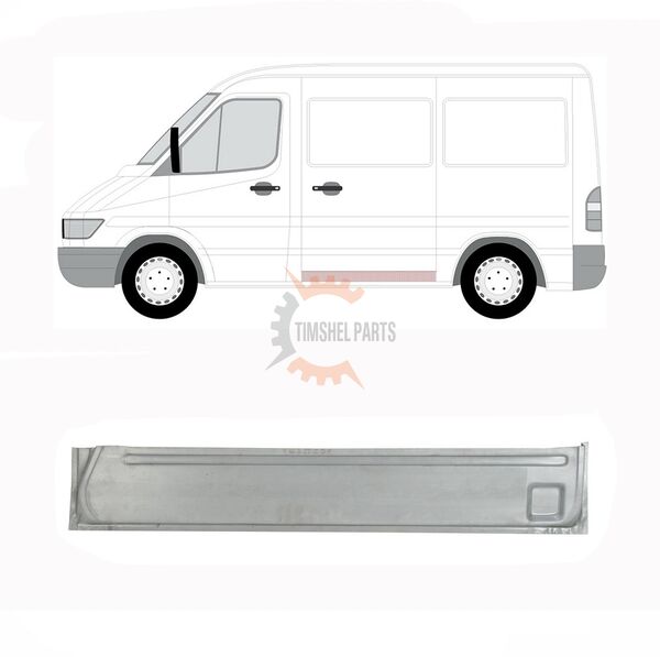 Ремонтен панел Вътрешна Част Плъзгаща Врата Mercedes Sprinter 901 , VW LT 1995 - 2006 - Шофьорска страна