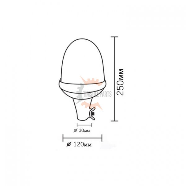 Сигнална лампа-маяк 60 LED диода 9-30V