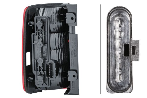 Стоп + ПЛАТКА за Volkswagen Caddy 2004-2010 с 2 задни врати - Пасажерска страна