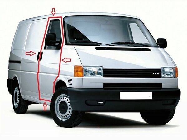 Уплътнение за предна врата VW Transporter T4 1990-2003 - Пасажерска страна