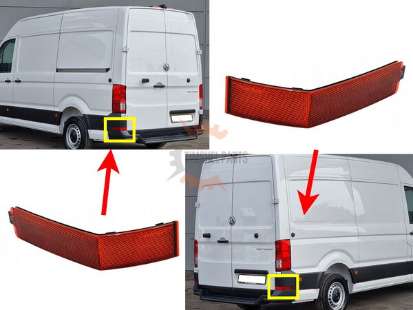 Заден рефлектор за VW Crafter MAN TGE след 2017 год. - Пасажерска страна
