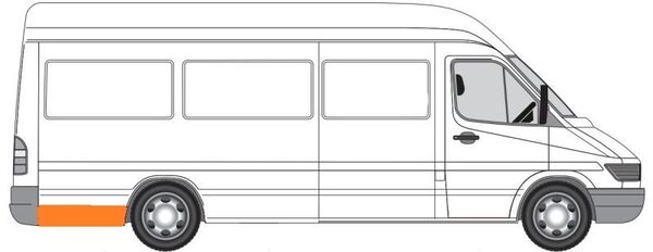 Задна вежда панел калник за Mercedes Sprinter , VW LT 1995 - 2006 Десен