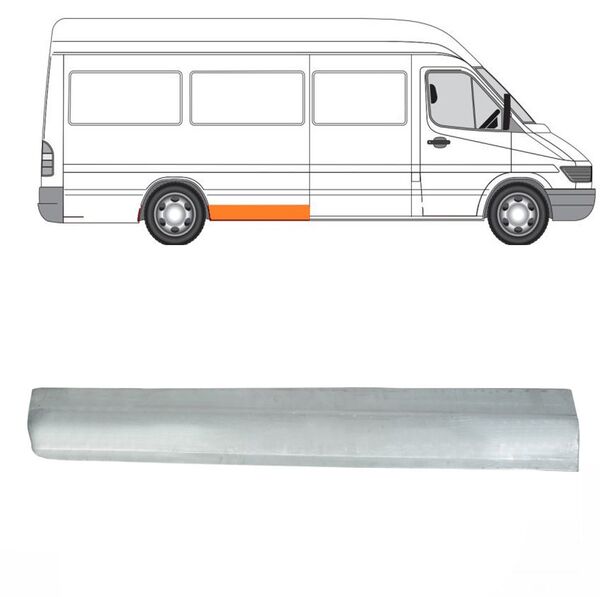 Задна вежда панел калник за Mercedes Sprinter , VW LT 1995 - 2006 год Дясно
