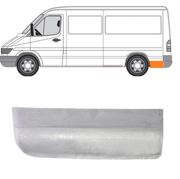 Задна вежда панел калник за Mercedes Sprinter , VW LT 1995 - 2006 Ляво