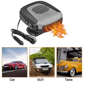 Автомобилна печка с вентилатор 12V 150W – 4 в 1, отопление, охлаждаща вентилация, размразяване и обезпотяване на стъкла