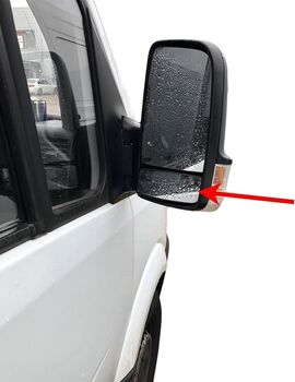 Дясно Стъкло за огледало БЕЗ подгряване за VW Crafter, Mercedes Sprinter 2006-2018