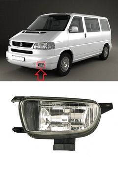 Халоген за Volkswagen Caravelle -Transporter T4 1990-2003 Шофьорска страна