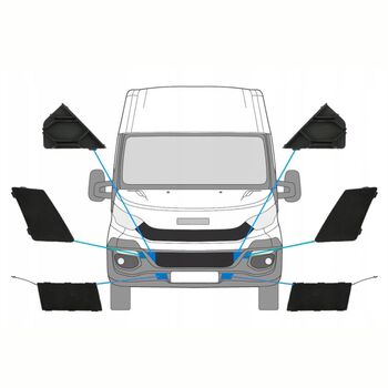 Капаче предна кука за теглене Iveco Daily 2014 -2019 - Шофьорска Страна