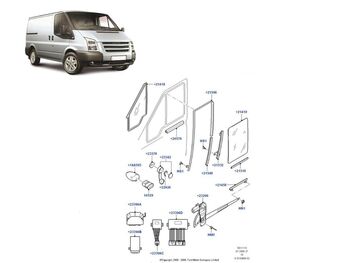 Ключ ел стъкла за Ford Transir 2006-2013, Ford Transit Connect/ Couroer 2003-2015
