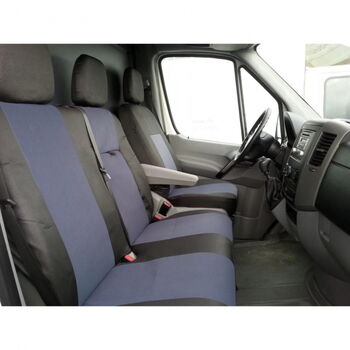 Комплект калъфи за предни седалки 2+1 за Mercedes-Benz Sprinter W906 (2006–2018) и Volkswagen Crafter (2006–2016)