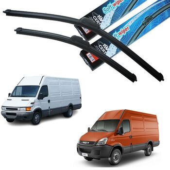 Комплект Предни Чистачки- AЕРОДИНАМИЧНИ 600мм+600мм за Iveco Daily 1999-2014 год.