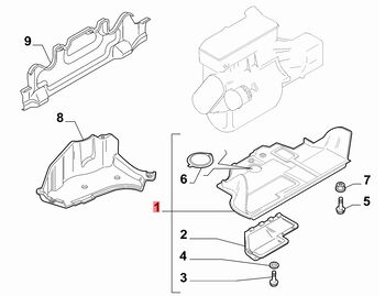 Кора под двигател за CITROEN JUMPER / PEUGEOT BOXER / FIAT DUCATO от 1994 до  2006 год