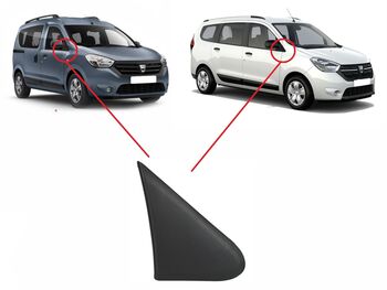 Лайстна на калника (Под Огледалото) за Dacia Dokker, Lodgy 2012 - Пасажерска Страна