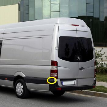 Лайстна над Ъгъл задна броня за Mercedes Sprinter 906 , VW Crafter - Шофьорска Страна