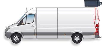 Лайстна над Ъгъл задна броня за Mercedes Sprinter 906 , VW Crafter - Шофьорска Страна