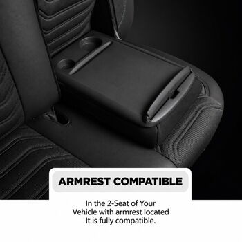 Луксозен комплект тапицерия PANDA за FORD TRANSIT CUSTOM MK1 2012-2023 – Еко кожа и текстил, черно/сиво