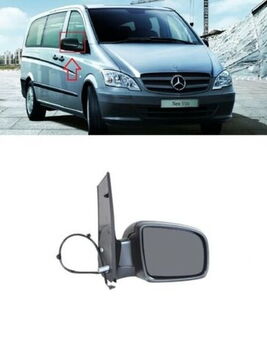 Огледало странично "Електрическо" 5 PIN за Mercedes Vito/ Viano/ V-class- 2010-2014 - Пасажерска страна