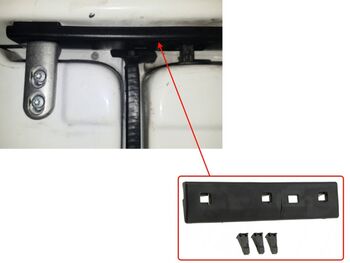 Панел задна врата (горен) за Mercedes Sprinter ,VW LT 1995-2006 год.