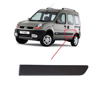 Покривна защитна лайстна, Задна врата за Renault Kangoo 2003-2008 - Шофьорска страна