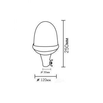 Сигнална лампа-маяк 60 LED диода 9-30V