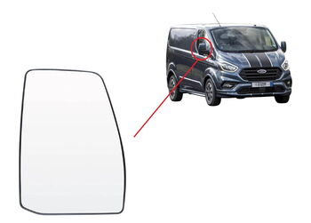 Стъкло за огледало "Без подгряване" за Ford Transit Custom/Tourneo Custom след 2013 год. - Пасажерска страна