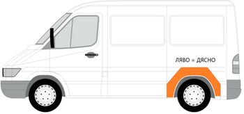 Задна вежда калник  арка на колелото Mercedes Sprinter , VW LT 1995 - 2006